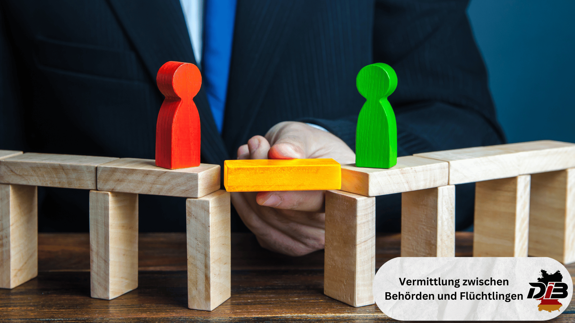 Vermittlung zwischen Behörden und Flüchtlingen